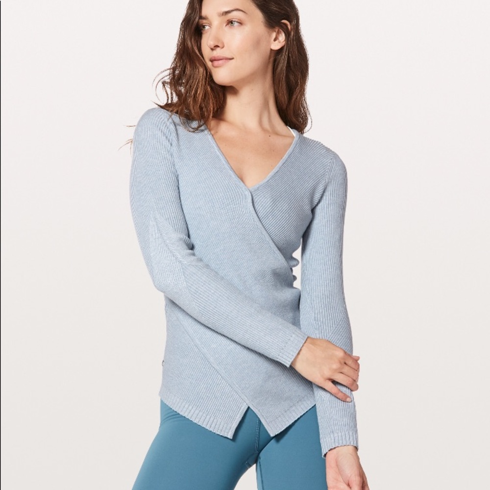 NWT HRST LULULEMON WRAP IT BACK SWEATER STARLIGHT - Picture 2 of 8